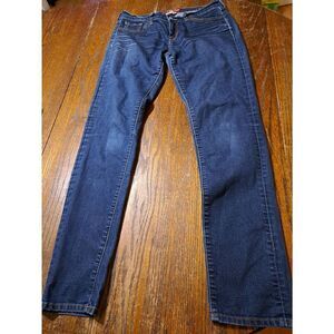 Size 6 28 Lucky Brand Charlie Skinny Denim Blue Jeans with Pockets Belt Loops